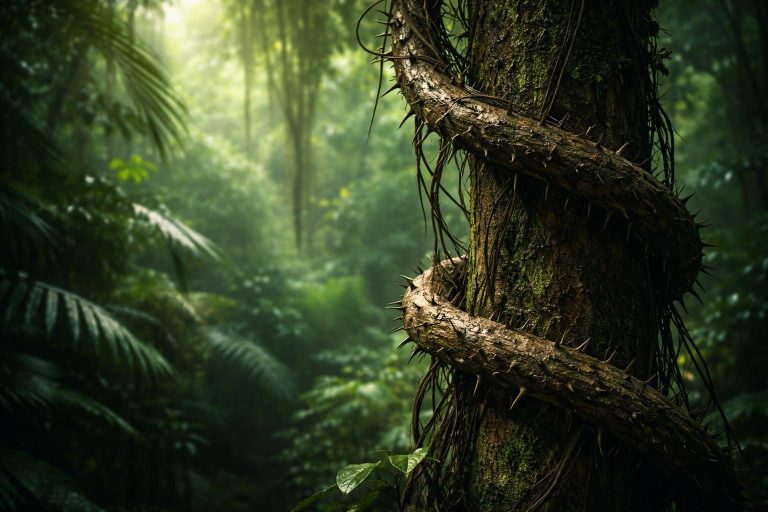 jungle-liane-epineuse-arbre-vegetation