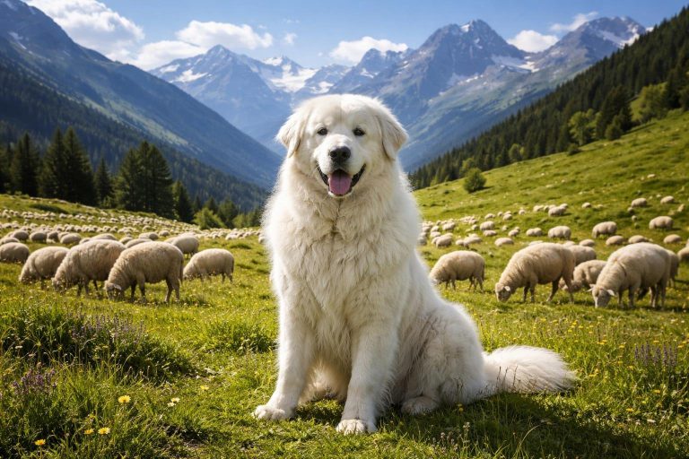chien-patou-montagne-paturage-moutons