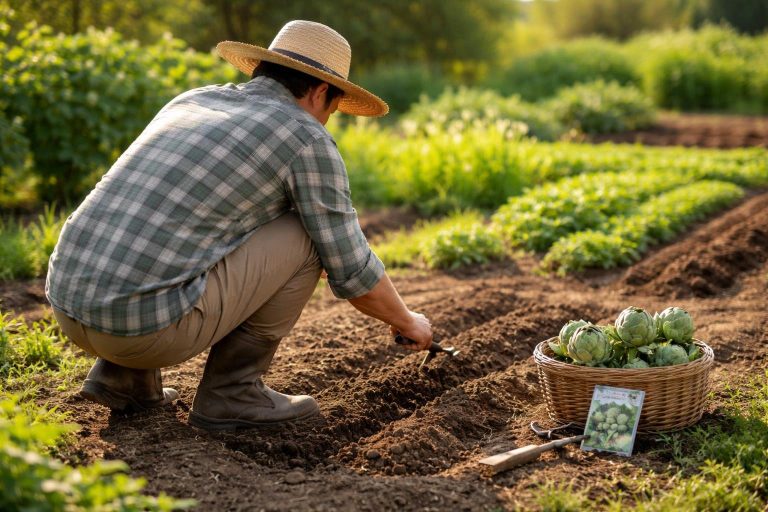 jardinier-chapeau-paille-preparer-sol