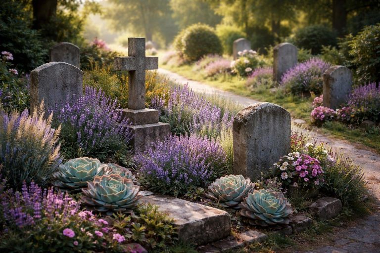 cimetiere-plantes-lavandes-succulentes-serenite