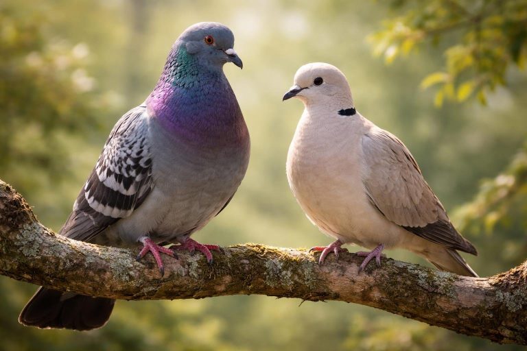 pigeon-tourterelle-branche-arriere-plan-naturel